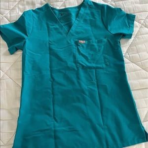 Figs Catarina too- teal XS